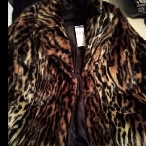Ralph Lauren Tiger Animal print fur coat
